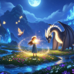 Conto de fadas com fadas e criaturas mágicas