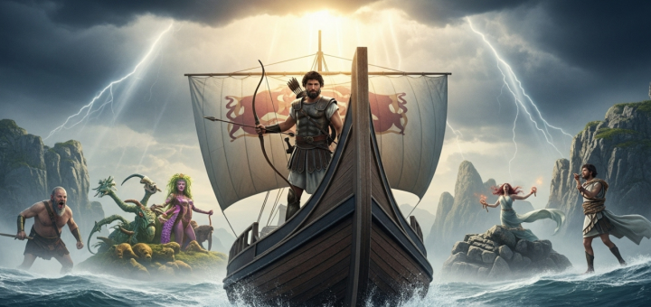 Famosa história mitológica sobre heróis