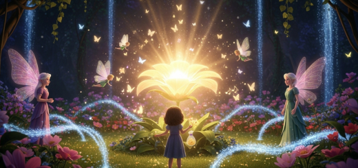 História de conto de fadas encantada com lições de vida