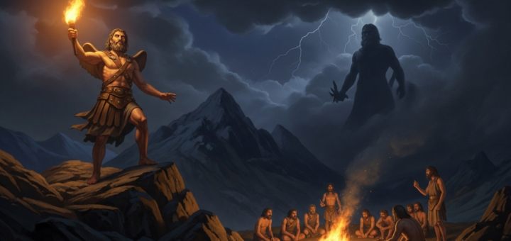 História mitológica que ensina valores morais