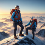 Inspiring mountain climbing adventure story